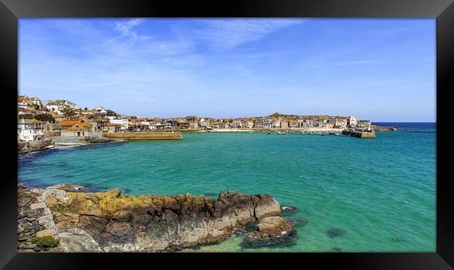 St Ives Cornwall Framed Print by David Belcher