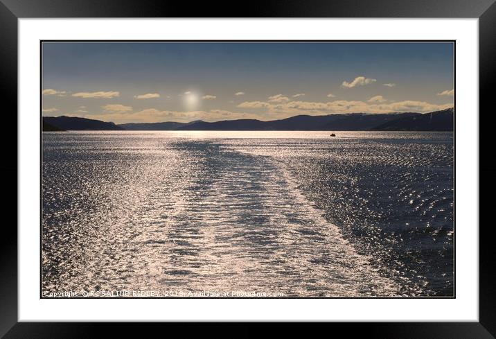 "Across the silver sea" Framed Mounted Print by ROS RIDLEY