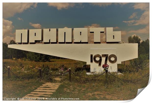 Welcome to Pripyat Print by Lee Osborne