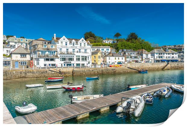 St Mawes harbour 2 Print by Andrew Michael