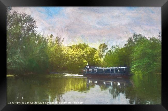On The Avon A Digital Painting Framed Print by Ian Lewis