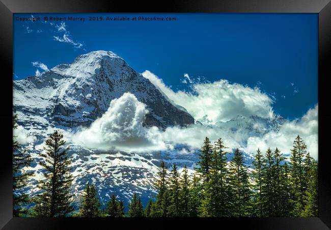 North Face of The Eiger Framed Print by Robert Murray