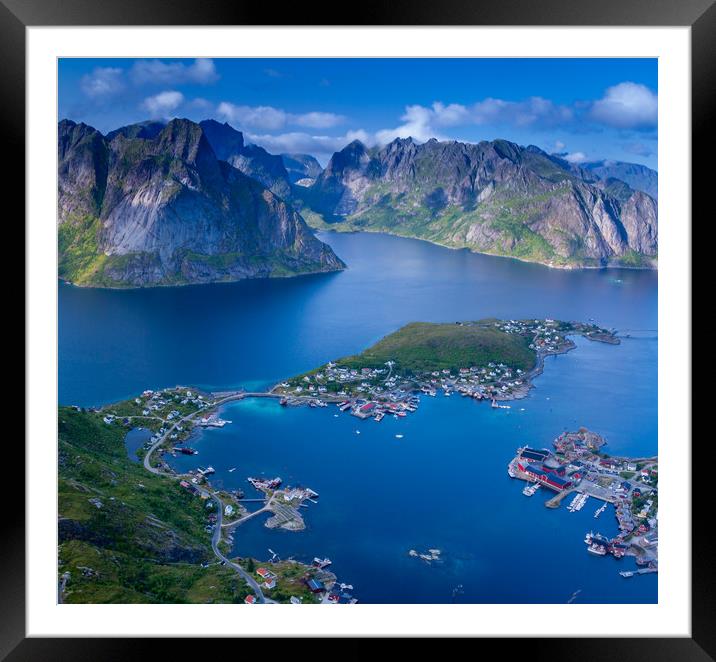 Reine on the Lofoten Framed Mounted Print by Hamperium Photography