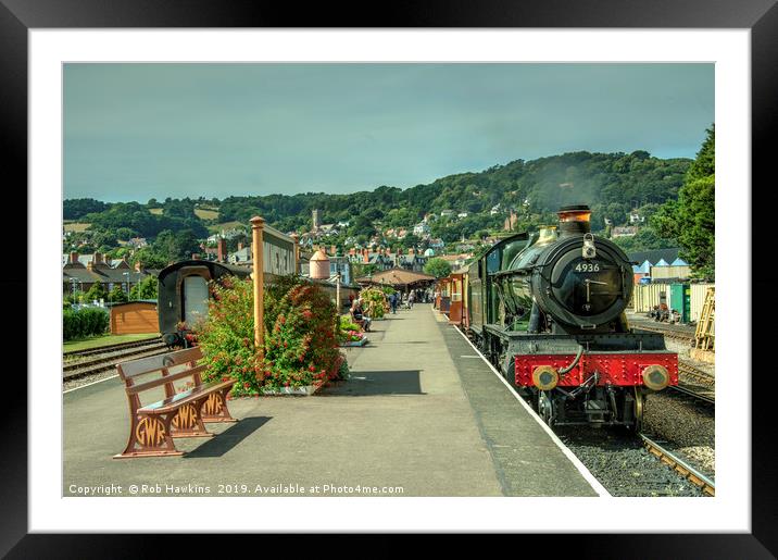 Kinlet Hall at Minehead  Framed Mounted Print by Rob Hawkins