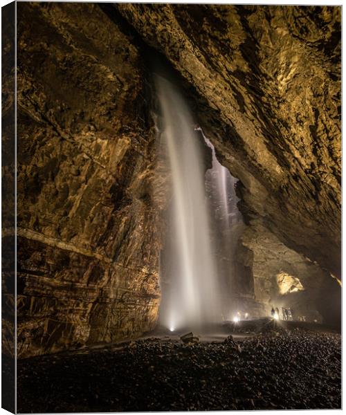 Waterfalls in Gaping Gill Canvas Print by George Robertson