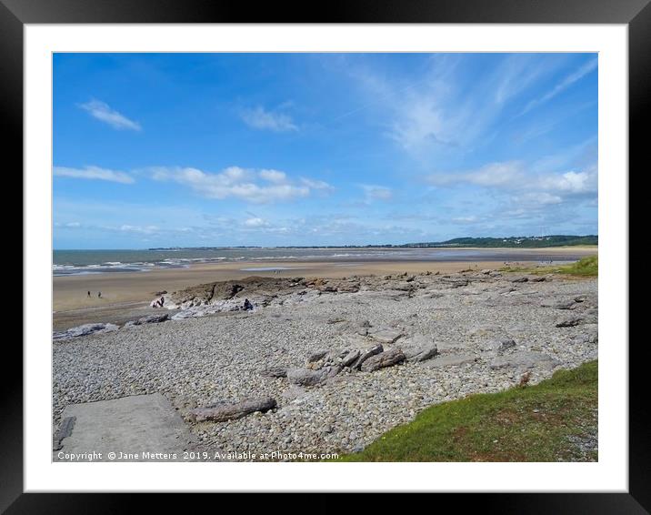 Ogmore-by-Sea Framed Mounted Print by Jane Metters