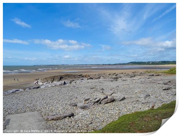 Ogmore-by-Sea Print by Jane Metters