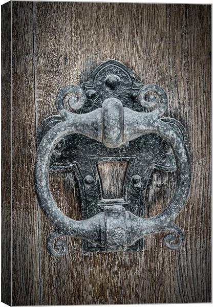 Classic Iron Door Knocker Canvas Print by Antony McAulay