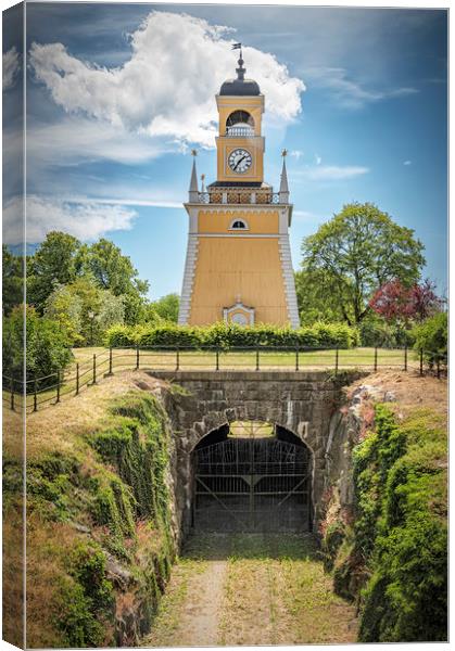 Karlskrona Admirality Wooden Bell Tower  Canvas Print by Antony McAulay