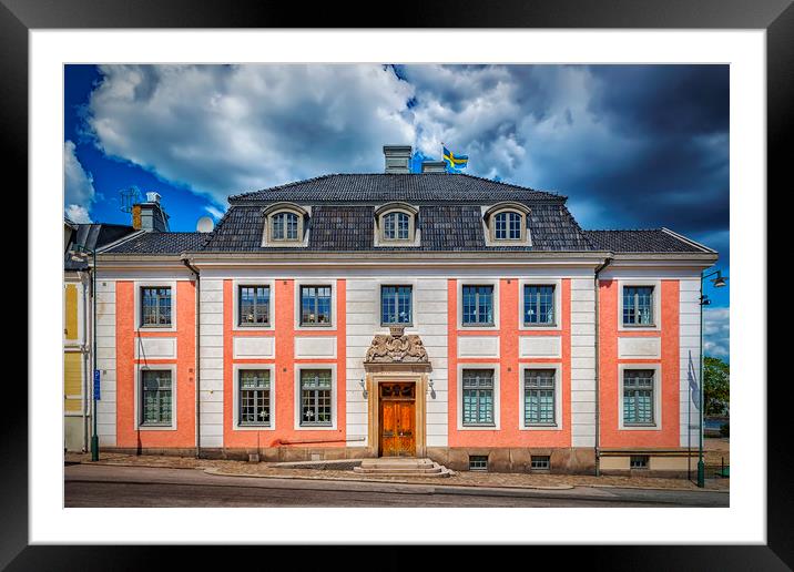 Karlskrona County Governors Building Facade Framed Mounted Print by Antony McAulay