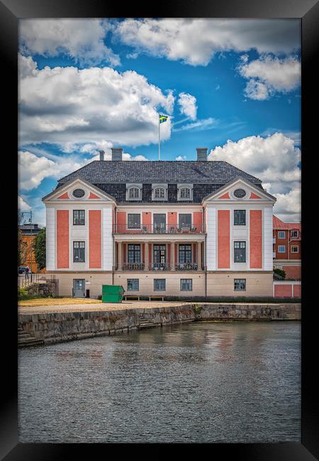 Karlskrona County Governors Building Port Facade Framed Print by Antony McAulay