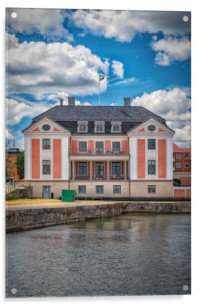 Karlskrona County Governors Building Port Facade Acrylic by Antony McAulay