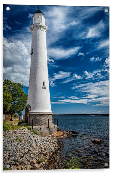 Karlskrona Stumholmen Lighthouse Acrylic by Antony McAulay