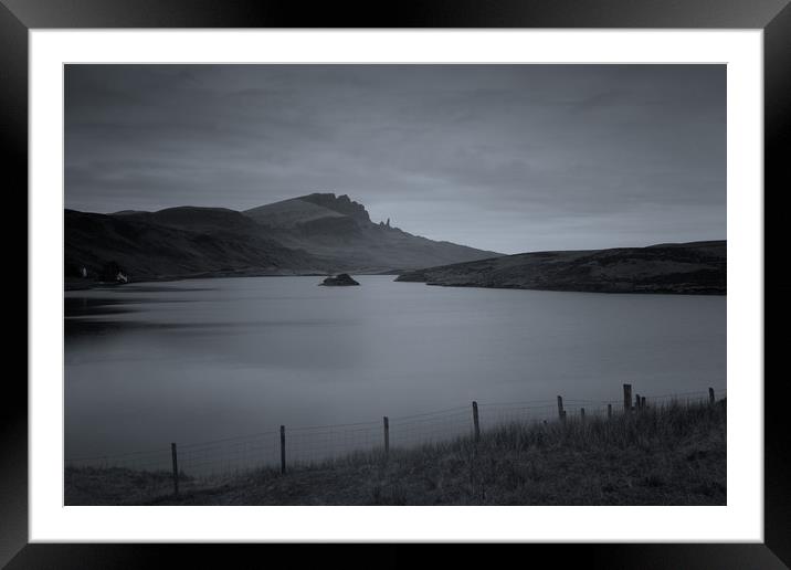 The Old Man of Storr from Loch Fada Framed Mounted Print by Miles Gray