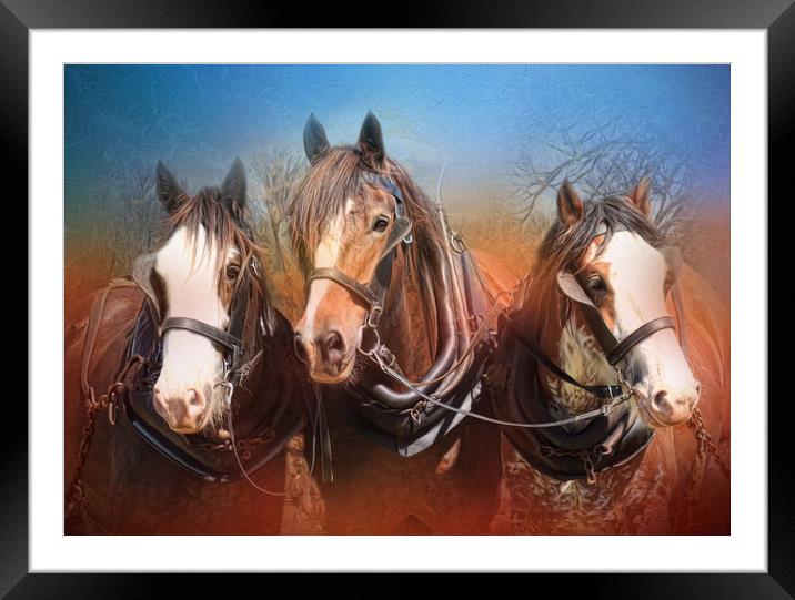 We Three Framed Mounted Print by Trudi Simmonds
