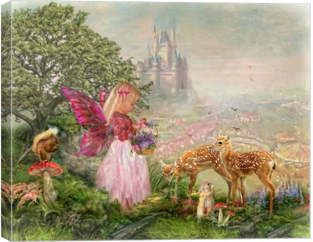The Fairy Garden Canvas Print by Trudi Simmonds