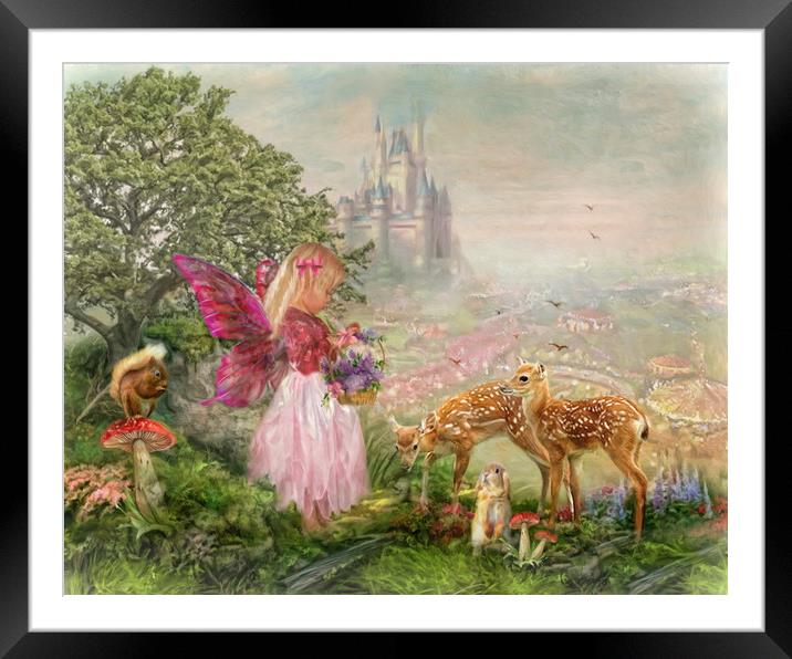 The Fairy Garden Framed Mounted Print by Trudi Simmonds