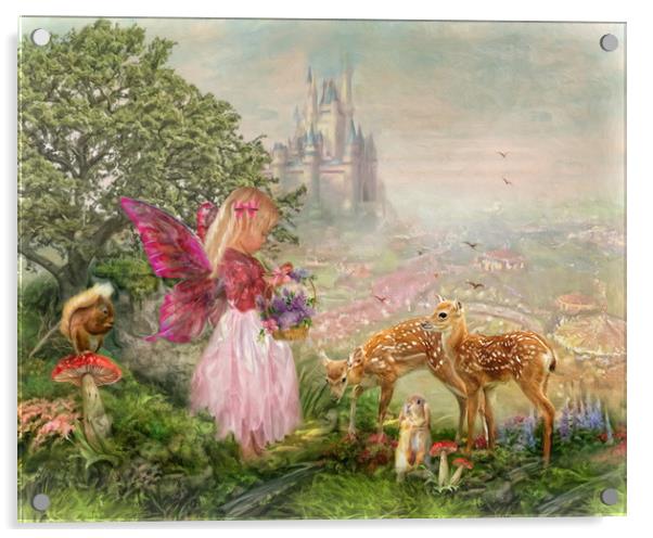 The Fairy Garden Acrylic by Trudi Simmonds