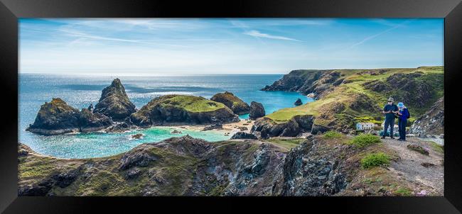 Kynance Cove views Framed Print by Andrew Michael