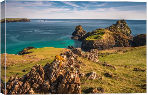 Kynance Cove Scenic views Canvas Print by Andrew Michael