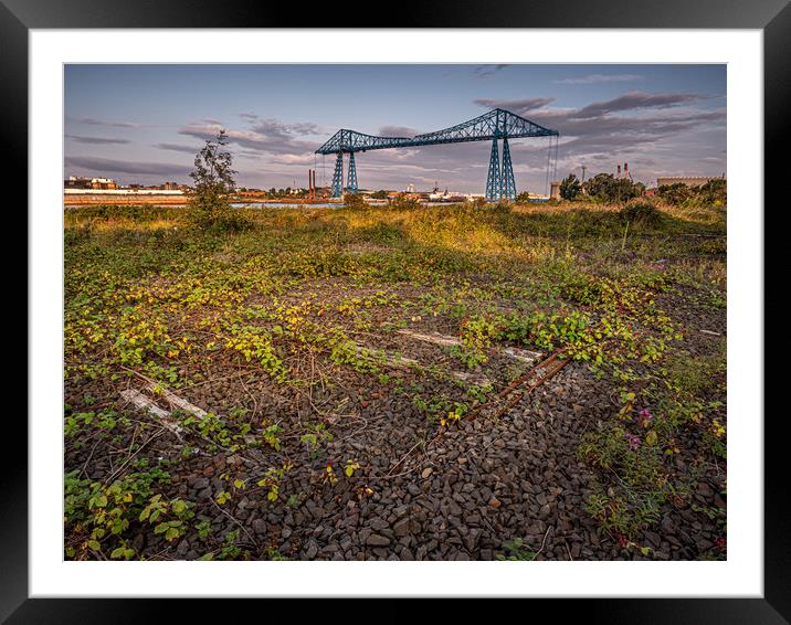 Middlesbrough Transporter Bridge Framed Mounted Print by George Robertson