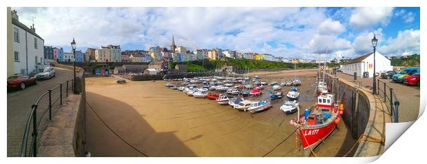 Tenby Harbour  Print by Michael South Photography