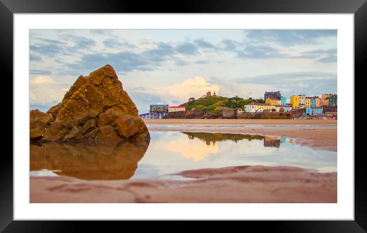 Tenby, Pembrokeshire.  Framed Mounted Print by Michael South Photography