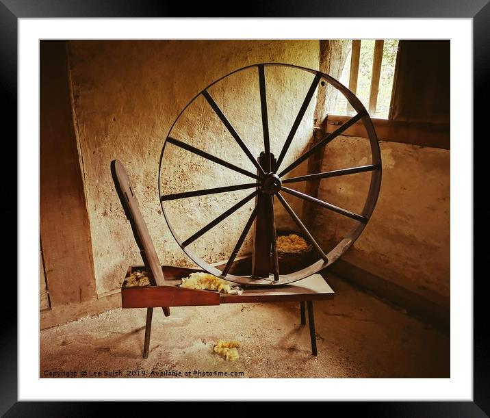 Spinning Wheel Framed Mounted Print by Lee Sulsh