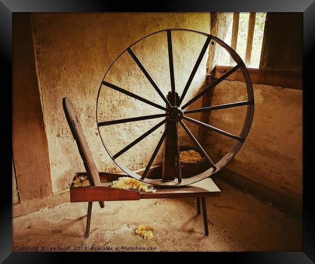 Spinning Wheel Framed Print by Lee Sulsh