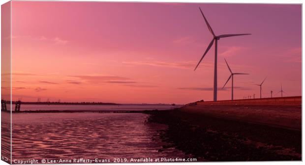 Red Sky at Night Canvas Print by Lee-Anne Rafferty-Evans