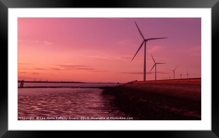 Red Sky at Night Framed Mounted Print by Lee-Anne Rafferty-Evans