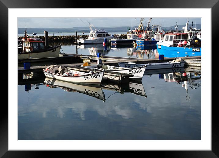 Working Boats Framed Mounted Print by Chris Day