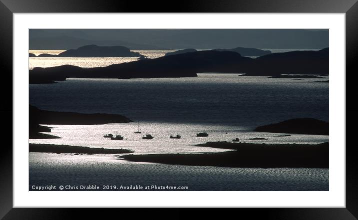 Winter in the Summer Isles Framed Mounted Print by Chris Drabble