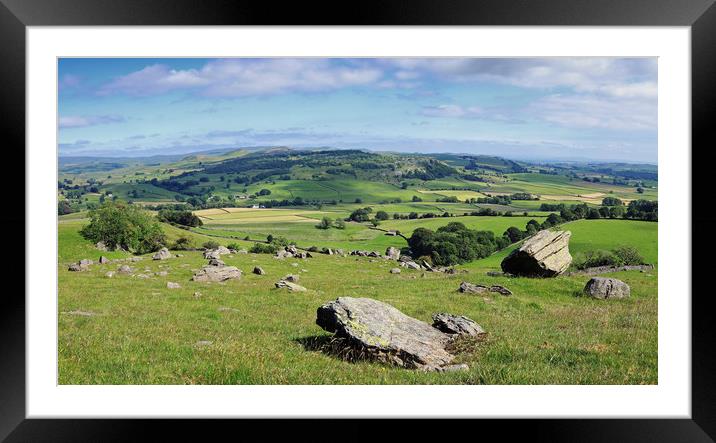 Dales Panorama Framed Mounted Print by David McCulloch