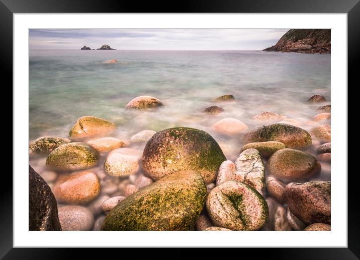 Rocky Cove Lands End Framed Mounted Print by Andrew Michael