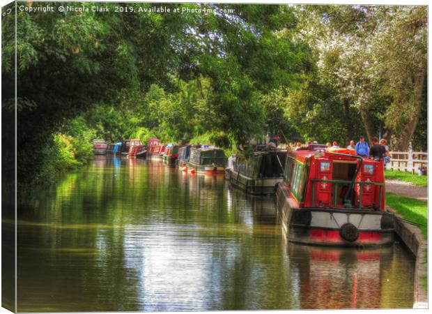 The Canal Canvas Print by Nicola Clark