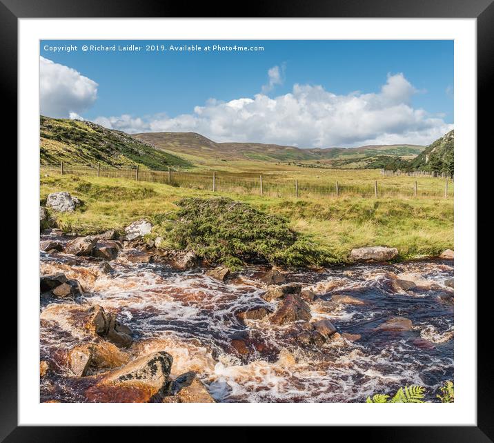 Cronkley Fell from Blea Beck Teesdale, Panorama  Framed Mounted Print by Richard Laidler