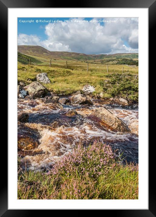 Over Blea Beck towards Cronkley Fell, Teesdale Framed Mounted Print by Richard Laidler