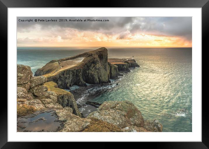 Neist Point Framed Mounted Print by Pete Lawless