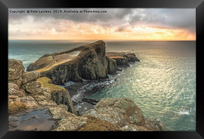 Neist Point Framed Print by Pete Lawless