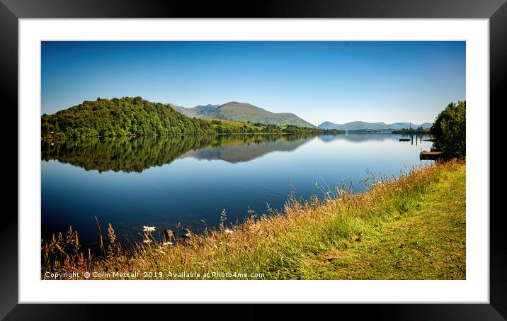 Loch Awe, Scotland Framed Mounted Print by Colin Metcalf