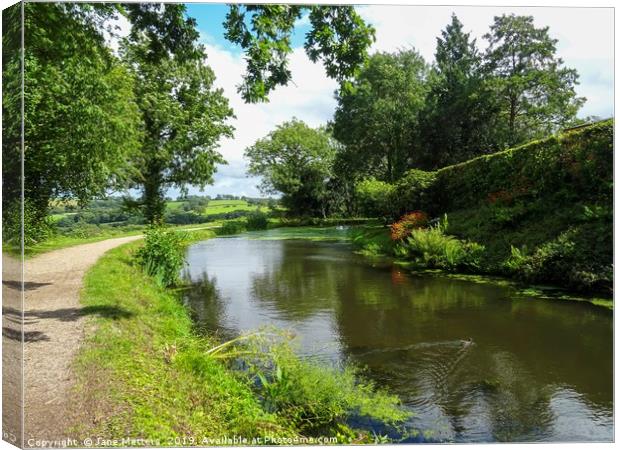 Canal Walk Canvas Print by Jane Metters