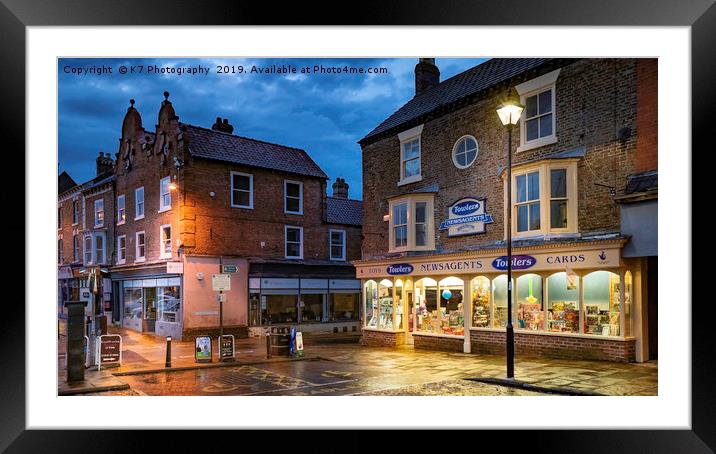 Thirsk Market Place Framed Mounted Print by K7 Photography