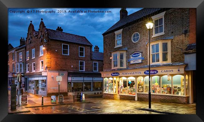 Thirsk Market Place Framed Print by K7 Photography