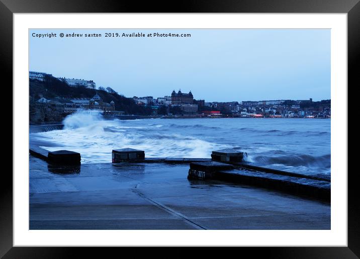 INVADING SEA Framed Mounted Print by andrew saxton