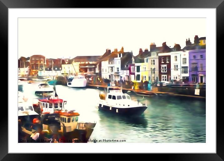 Weymouth harbour Framed Mounted Print by Sharon Lisa Clarke