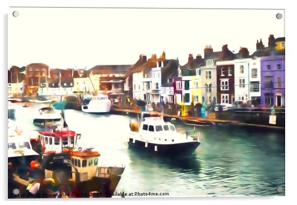 Weymouth harbour Acrylic by Sharon Lisa Clarke