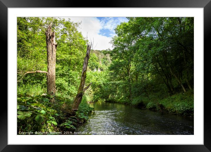 River Wye, Miller's Dale, Derbyshire Framed Mounted Print by Martyn Williams