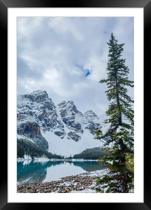 Moraine Lake, Banff National Park Framed Mounted Print by Brenda Belcher
