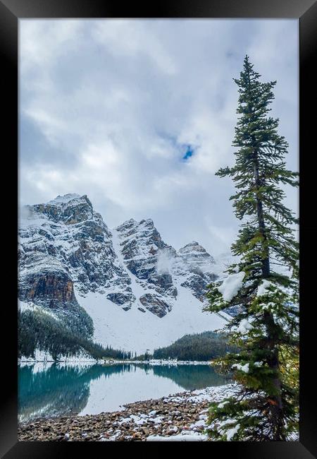 Moraine Lake, Banff National Park Framed Print by Brenda Belcher
